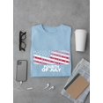 thumbnail image 3 of Fourth Of July American Flag T-Shirt Men -Image by Shutterstock, Male Medium, 3 of 4