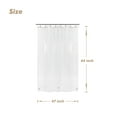 thumbnail image 7 of Barossa Design RV Shower Curtain Liner with 3 Magnets - 47" x 64" Camper Shower Curtain for Travel Trailers - Clear, 7 of 7