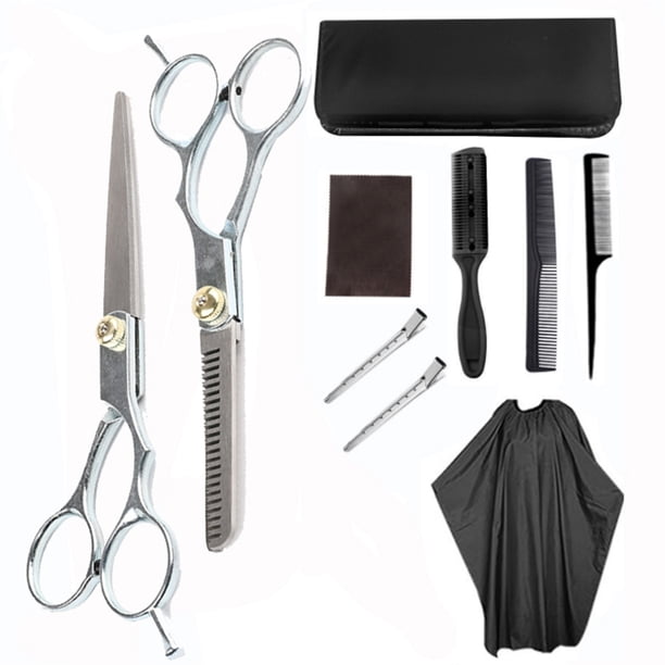 Set De Tijeras De Barbero Tijeras De Peluquería Profesional, Con Kit, Clip Y Capa Incluidos, Para Mujer, Hombre Y Niño Muyoka Hogar