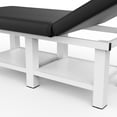thumbnail image 4 of Stationary Massage Table Folding Bed, Holaki Metal Frame PU Leather Massage Table with Backrest for Treatment Table Physical Therapy Table Spa Facial Bed, 75"Lx31.5"W, 800lbs, Black, 4 of 10