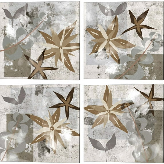 Great Art Now Autumn Forest by Melissa Wang 4 Piece Canvas Art Set Each 14W x 14H