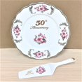 thumbnail image 3 of Hampstead Collection Assiette Anniversaire de Mariage 50e avec Serveur et Support, 10,5 Pouces, 3 of 6