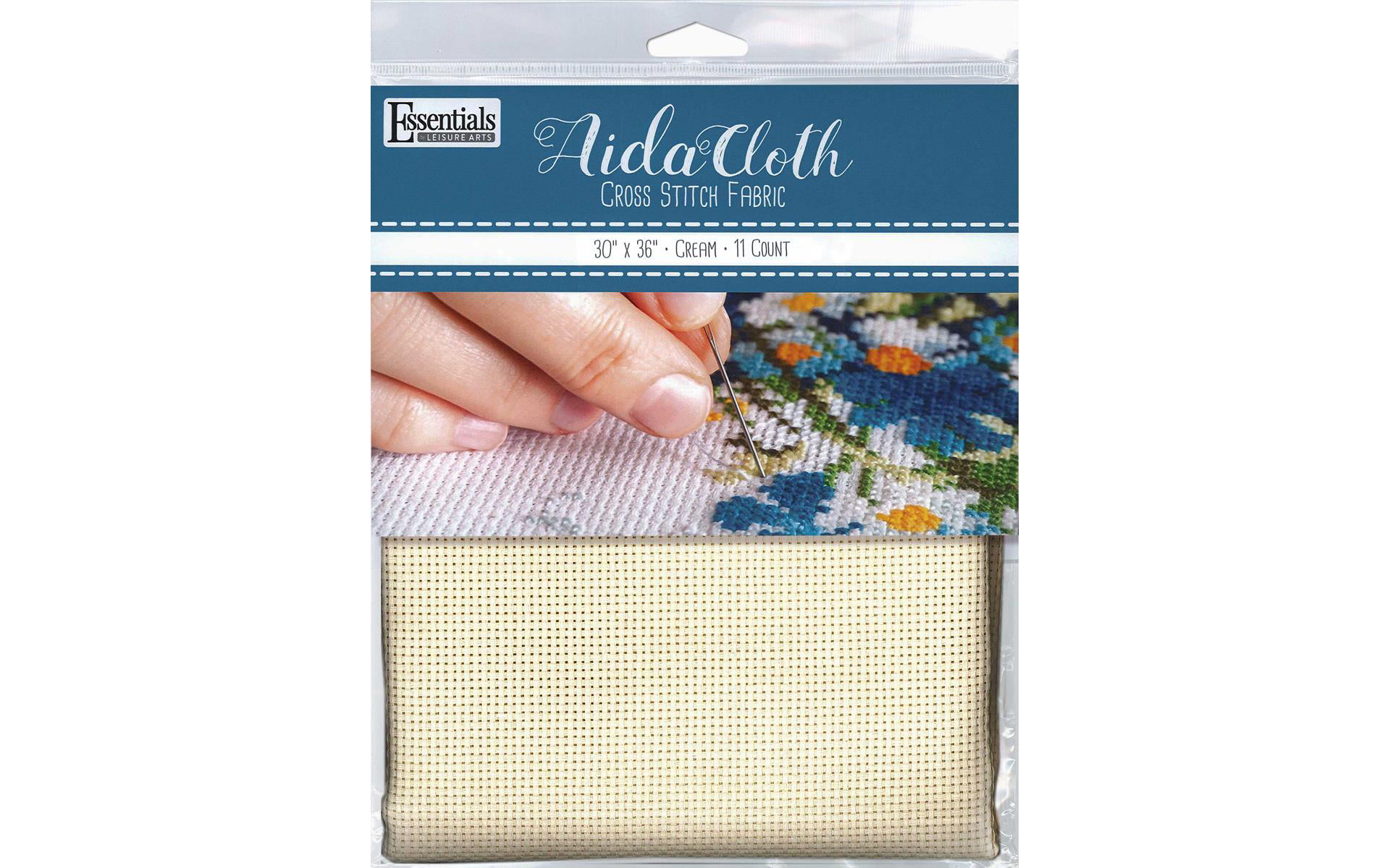 Aida Cloth Ivory Cream Cross Stitch Embroider 12 x18 inch 18Count New Sew Fabric 