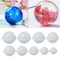 thumbnail image 2 of Necvior Sphere Silicone Resin Mold Ball Epoxy Molds for Jewelry Craft Making Candle Bath Bomb Making Mold DIY Necklace Jewelry, 2 of 12