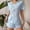 Sky Blue, variant on Pajamas Sets for Women Comfortable Knitted ribbing 2 Piece Loungewear Bow Decor Lapel Collar Short Sleeves Tops Shorts Home Wear Sets