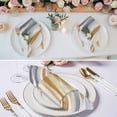 thumbnail image 2 of Brown Gray Cloth Napkins, Vintage Abstract White Ombre Texture Washable and Reusable Dinner Napkins Set of 6, Table Napkin for Kitchen Party Birthday Wedding Hotel Housewarming 20"x20", 2 of 8
