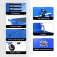 thumbnail image 7 of 24.5 Inch 2-IN-1 8-Drawer Rolling Tool Chest & Cabinet Large Capacity Tool Box with Lockable for Workshop Garage,Blue, 7 of 7