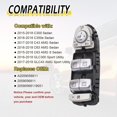 thumbnail image 6 of Electric Window Regulator Switch Buttons Driver/Passenger Side Compatible for Mercedes-Benz C300 Sedan 2015-2018 Replaces A2059056811 A2059051513, 6 of 9