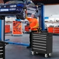 thumbnail image 3 of 7-Drawer Tool Chest,Rolling Tool Cart with Wheels,High Capacity Tool Cabinet with Locking System for Garage, Warehouse, Workshop-Black, 3 of 7