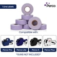 thumbnail image 2 of Etiquetas lavanda Perco de 1 línea, 240.000 unidades por caja, 2 of 7