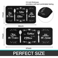 thumbnail image 3 of Black Kitchen Rugs and Mats Sets of 2,Funny Kitchen Decoration Non-Slip Super Absorbent Mats for Sink Waterproof Runner Rug for Laundry Room,17x30+17x48inch（No bitchin''in My Kitchen ）, 3 of 6