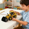 thumbnail image 6 of Fridja 1:16 Scale Remote Control Bulldozer Toy, Alloy Construction Vehicle with 2.4GHz RC, 6 of 13