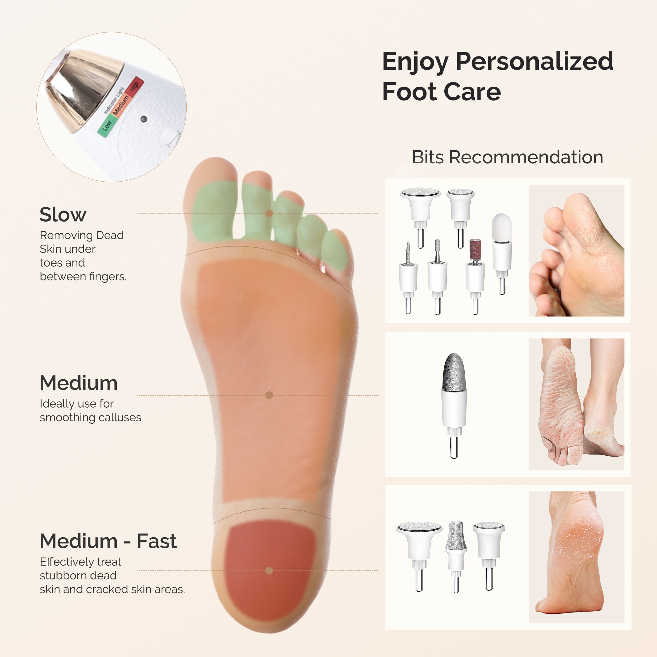 MelodySusie Electric Nail File Manicure Pedicure Kit PC650E photo 6