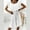 White, variant on Aoujea Vacation Dresses for Women Fashion Summer Casual Ruffle Sleeve V-Neck Printing Dress Short Dress Sleeveless Dresses for Women 20$ & Under Dress