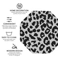 thumbnail image 4 of Honeii Similar To Leopard Print Print Leather Coaster Set of 6, Ideal for Safeguarding Your Furniture from Drinks Spills and Effortless Cleanup,Octagon, 4 of 7