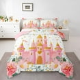 thumbnail image 1 of Erosebridal Romantic Rose Comforter Sets Twin Size, Princess Castle Comforters & Duvets, Rustic Floral Reversible Bedding Twin Comforter Set, Microfiber Room Decorative, 2-Piece, 1 of 7