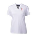 thumbnail image 2 of Women's Cutter & Buck White Philadelphia Phillies DryTec Forge Stretch V-Neck Blade Top, 2 of 3
