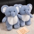 thumbnail image 5 of Jiibva Cartoon Elephant Animal Slippers, Winter Warm Plush Slippers, Non-Slip Soft Plush Indoor Slides Fuzzy House Shoes for Women, Man, 5 of 7