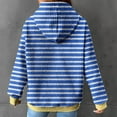 thumbnail image 5 of LYXSSBYX Hoodies for Women Pullover Women'S 2024 Winter Hooded Sweatshirt Loose Casual Striped Print Round Neck Hooded Long Sleeve Sweatshirt, 5 of 5