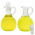 thumbnail image 5 of 1Pc Glass Oil And Vinegar Cruets,Round Oil Dispenser,Salad Dressing Bottles With Stoppers,Oil & Vinegar Glass Cruet with Airtight Lid,Retro Oil Bottle with Handle,Soy Sauce Vinegar Bottle,White, 5 of 8