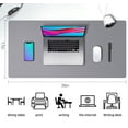 thumbnail image 4 of Aothia Leather Desk Pad Protector ,Mouse Pad,Office Desk Mat, Non-Slip PU Leather Desk Blotter,Laptop Desk Pad,Waterproof Desk Writing Pad for Office and Home (36" x 17", Light Gray), 4 of 6