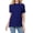 Blue, variant on Basico (Fuchsia) Polo Collared Shirts For Women 100% Cotton Short Sleeve Golf Polo Shirts For Women and Juniors