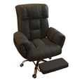 thumbnail image 3 of Tnarru Fauteuil Inclinable Pivotant Chaise de Bureau Exécutive Chaise d'Ordinateur Ergonomique Dossier Réglable Dossier Haut Chaise de Jeu Repose-Pieds Rétractable Rembourrage en PU 360 Degrés Silencieux Noir, 3 of 8