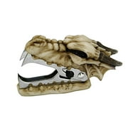 Novelty Archaic Bone Dragon Staple Remover Office Desktop Stationery 3.25 Inch L