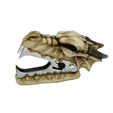 Novelty Archaic Bone Dragon Staple Remover Office Desktop Stationery 3.25 Inch L