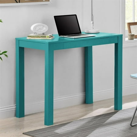 Ameriwood Home Parsons Computer Desk with Drawer, Teal - Walmart.com ...