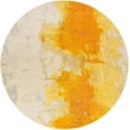 thumbnail image 3 of Unique Loom Estrella Collection Area Rug - Rustic (8' Round Yellow/Gold), 3 of 7
