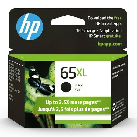 UPC: 0889894900753 | HP 65XL Ink Cartridge  Black (N9K04AN)