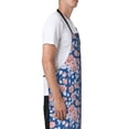 thumbnail image 3 of Lsque Rose Flowers Waterproof Apron Chef Aprons for Men Heavy Duty Chemical Work Apron Extra Long Grilling Aprons with Adjustable Bib Apron, 3 of 9