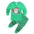 thumbnail image 4 of Conjuntos de pijamas para niños y niñas, ropa de dormir de algodón, traje informal de Navidad, alce, Papá Noel, 4 of 4