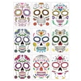 thumbnail image 1 of 9 piezas de Halloween Sunnimix Etiqueta Engomada de la cara Impermeable Serie 1, 1 of 7