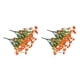 thumbnail image 3 of Flores artificiales Injueey plantas falsas al aire libre ramo interior Naranja 2Conjunto, 3 of 6