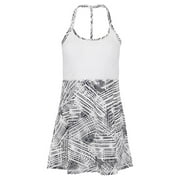 Fila Women`s Foul Line Halter Tennis Dress White and Fiji Palm ( X-Large )