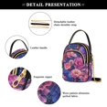 thumbnail image 4 of FORMRS Crossbody Bag for Women Quilted Travel Shoulder Cell Phone Purse with Chain Strap Handbag, Vibrant Art Flowers, 4 of 7