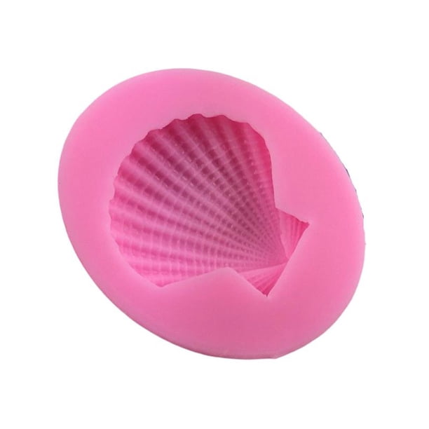 Injueey Molde de silicona con forma de concha de mar para fiesta, vacaciones, hogar, comedor, gelatina, pastel, pudín, molde, Fondant, postre, Herramientas y accesorios para hornear