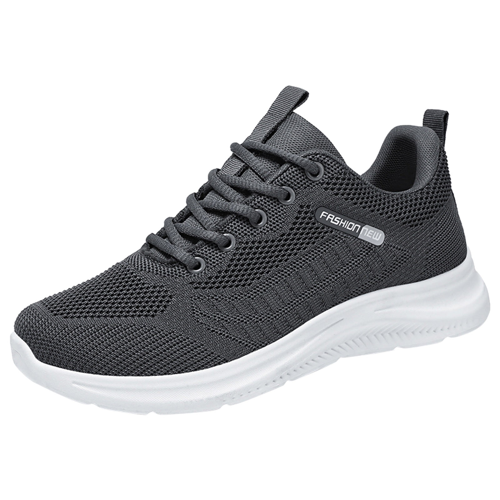 PMUYBHF Male Mens Running Shoes Men Casual Shoes Fashionable New Pattern Simple and Pure Color Lace up Non Slip and Comfortable All Season Sports Shoes 41 Walmart
