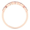 thumbnail image 5 of 0.1 ct Brilliant Round Cut Simulated Alexandrite 18K Rose Gold Stackable Band SZ 5.5, 5 of 6