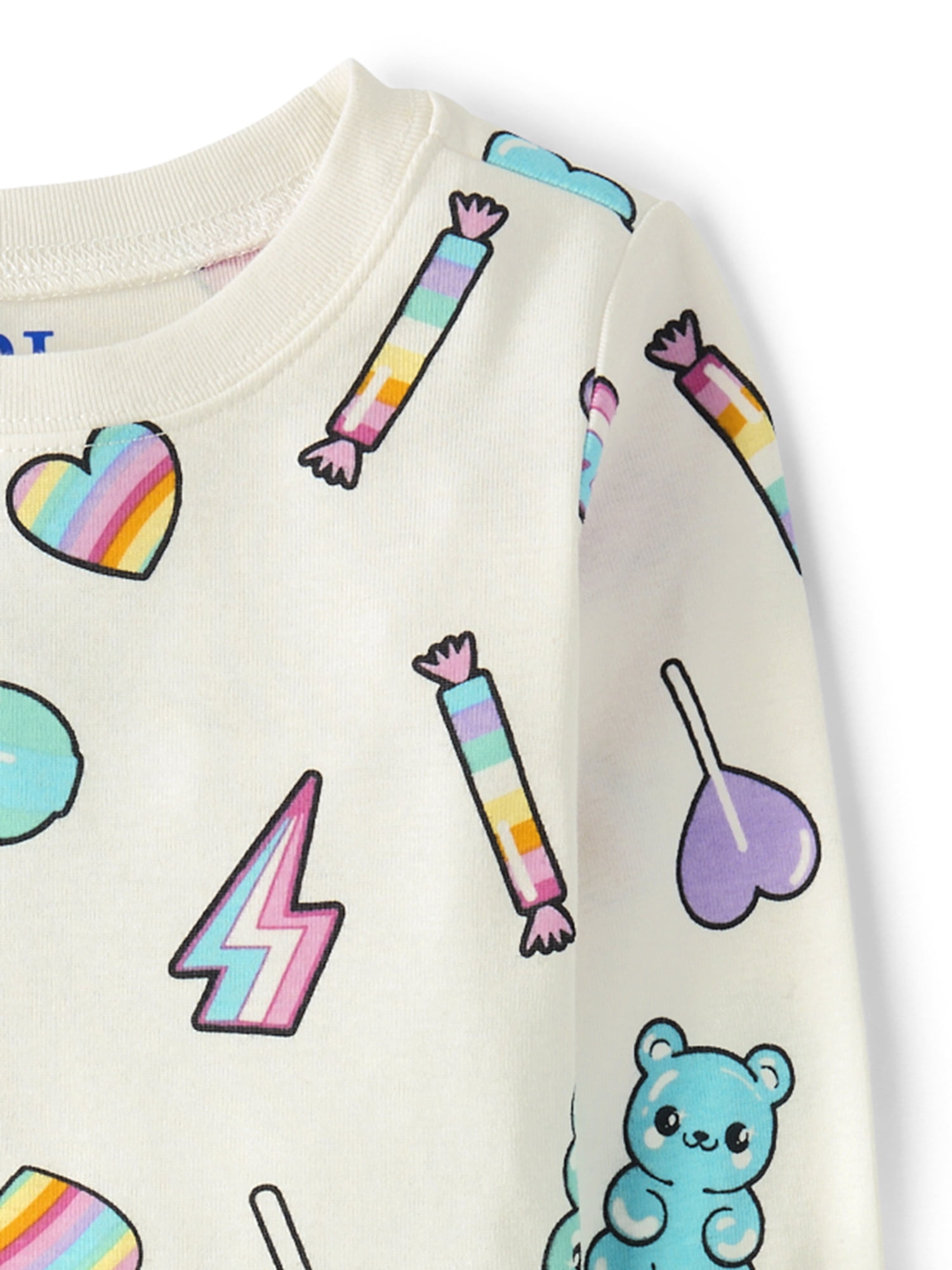 The Children's Place Girls Long Sleeve Candy Snug Fit Cotton PJs, Sizes 4-16