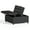 Black, variant on AODAILIHB Square Storage Ottoman, Storage Ottoman Coffee Table, Lift-up Large Square Footrest Stool, Grey