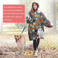 thumbnail image 4 of Wearable Oversized Blanket,Halloween Cute Ghosts with Boo Wearable Blanket Hoodie for Adults,Cozy Hooded Blankets with Super Pockets,Super Warm Fuzzy Pullover for Women & Men, 4 of 6