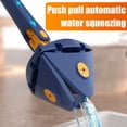 thumbnail image 3 of Lieonvis Cleaning Mop,360 Degrees Rotatable Adjustable Wall Mop Cleaner Extendable 51Inch Triangle Automatic Water Squeezing Mop with 2 Replacement Microfiber Dust Mop Wall Pads, 3 of 10