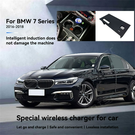 Aotsr AI car Auto wireless charger for BMW 7 Series G11/G12 2016-2018 Intelligent Infrared Fast Wireless Charging
