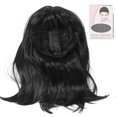 thumbnail image 2 of Long Straight Black Wig with Bang for Women Realistic Looking Synthetic Black Straight Wig, 2 of 5