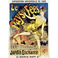thumbnail image 2 of Jules Chéret 14x18 Black Ornate Wood Framed Double Matted Museum Art Print Titled - The Land of the Poster Fees (1889), 2 of 5
