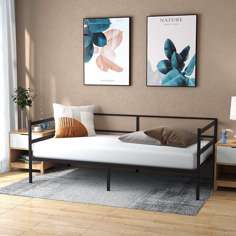 Gymax Twin Metal Daybed Frame, Dual-Use Sofa Bed photo 5