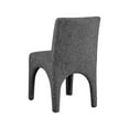 thumbnail image 6 of Meridian Furniture Gramercy Black Linen Textured Fabric Dining Chair (Set of 2), 6 of 9